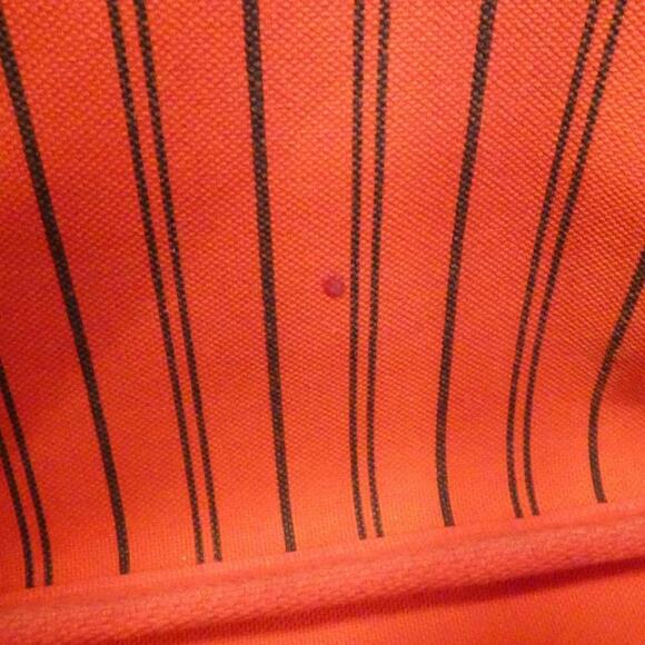 LOUIS VUITTON Brown Damier Neverfull MM Pouch - Picture 9 of 10